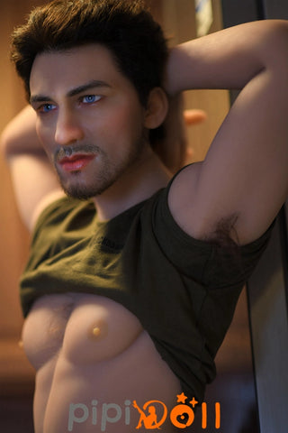 Joel - 170cm Silikonkopf für Jungen in Weizenfarbe (einschließlich Haartransplantation Augenbrauentransplantation und Barttransplantation) 6YE TPE Doll