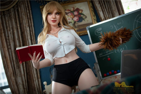 Lvy - 165cm G-cup S27 Kopf Vollsilikon mit Natürlicher Haut Silikonpuppe Irontech Doll