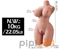 DL Nina-Torso [Sofort lieferbar] Oberkörper-Torso-Puppe DL Deutschland Lager TPE Puppe