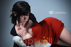 WAN BING-5 Sekretärin Lacedoll Silikon Puppe