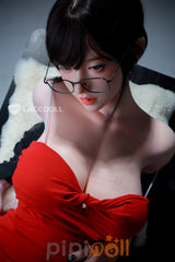 WAN BING-5 Sekretärin Lacedoll Silikon Puppe