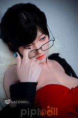 WAN BING-5 Sekretärin Lacedoll Silikon Puppe