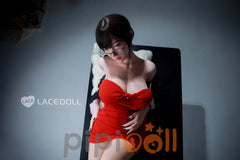 WAN BING-5 Sekretärin Lacedoll Silikon Puppe