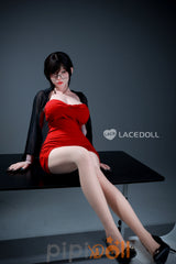 WAN BING-5 Sekretärin Lacedoll Silikon Puppe