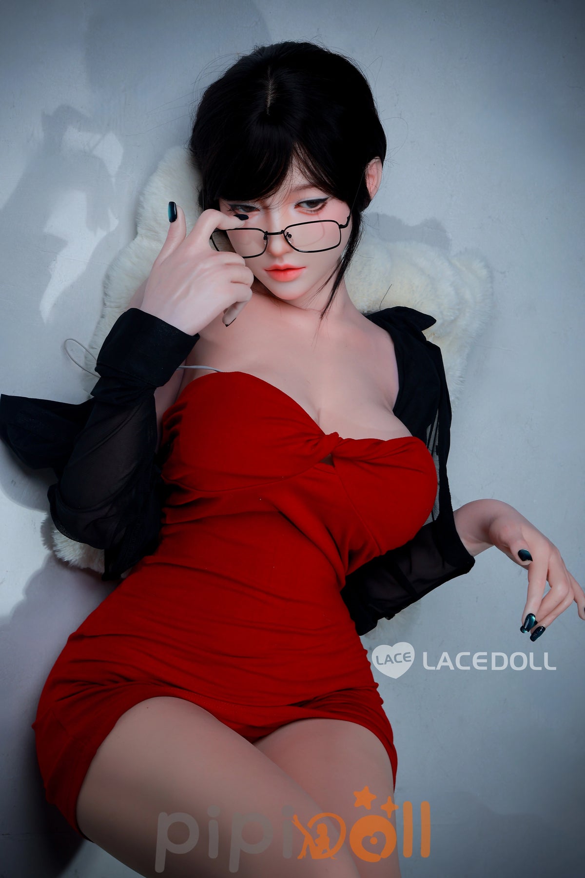 WAN BING-5 Sekretärin Lacedoll Silikon Puppe