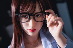 Adélaïde - 169cm G-Cup Nr.691 Kopf Silikon Liebespuppen Orange In Sex Doll Orange in SD821301