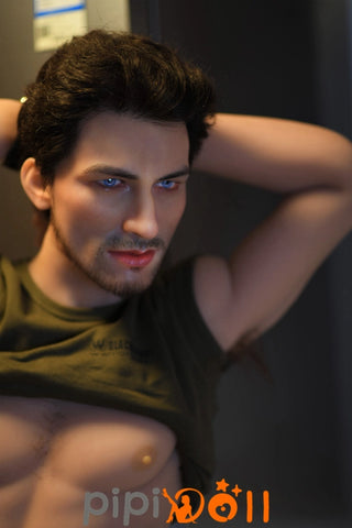 Joel - 170cm Silikonkopf für Jungen in Weizenfarbe (einschließlich Haartransplantation Augenbrauentransplantation und Barttransplantation) 6YE TPE Doll