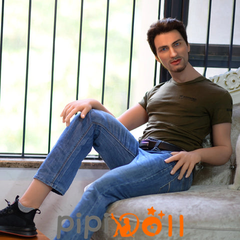 Joel - 170cm Silikonkopf für Jungen in Weizenfarbe (einschließlich Haartransplantation Augenbrauentransplantation und Barttransplantation) 6YE TPE Doll