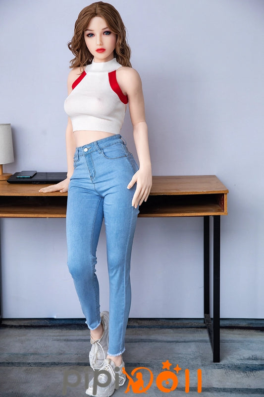 Selena - Gesamtbild unterstreichen 162cm B-Cup Nr.146# Weiße Haut 6YE TPE Doll Sexpüppen