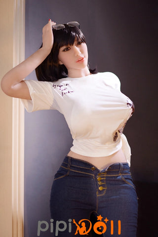 Zara - Tiefgründiger Geist 163cm Riesentitten Nr.101 Kopf Hintereingang Weizenhaut 6YE TPE Doll Sexpüppen
