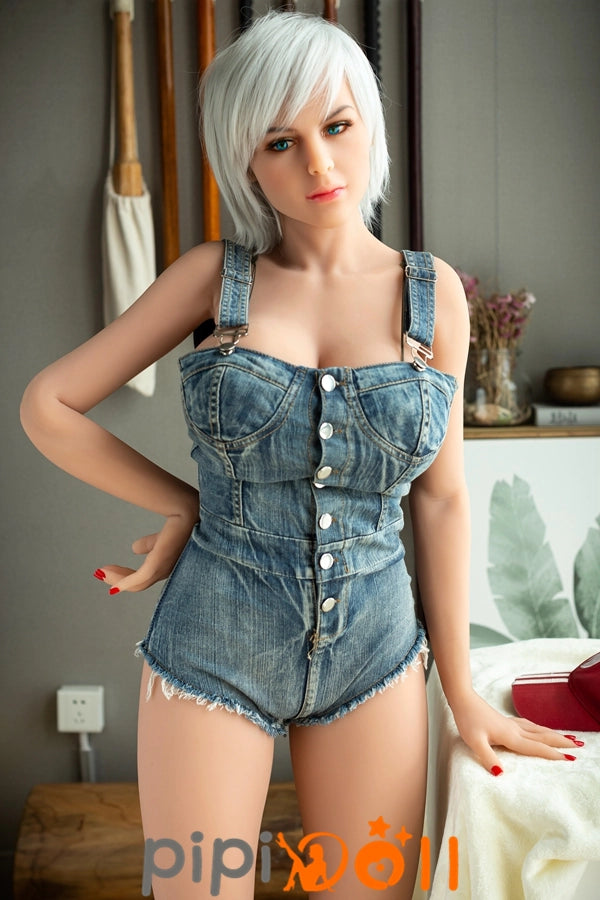 Chiara - Elegante Schönheit 161CM Exquisite Große Brust F-Cup 204# Kopf Weizen 6YE TPE Doll Sexpüppen 6YE Doll SD417001