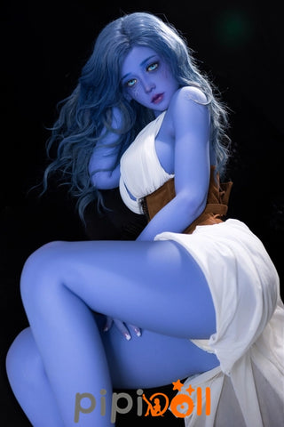 Noélie [Sofort Lieferbar] Exquisites Make-up wie abgebildet + Gelee-Brust + #225-Kopf + Stehen + blaue Haut (100% Nagelneu) Große Brüste Aibei Doll【Nur EU】