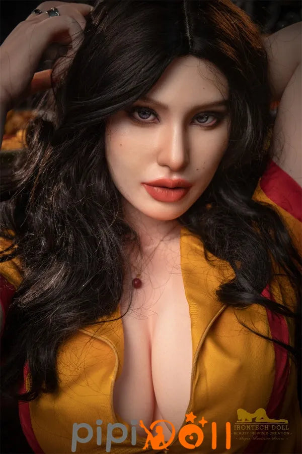 Jolie - 164cm E-Cup Nr.S19 Kopf Anmutige Verführung Silikonpuppe Irontech Doll Irontech Silikon Doll SD671601