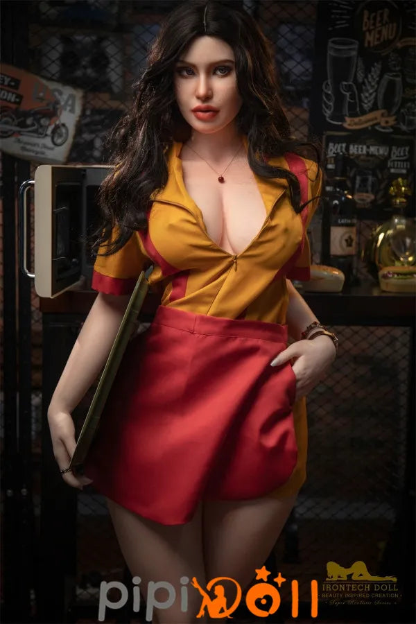 Jolie - 164cm E-Cup Nr.S19 Kopf Anmutige Verführung Silikonpuppe Irontech Doll Irontech Silikon Doll SD671601