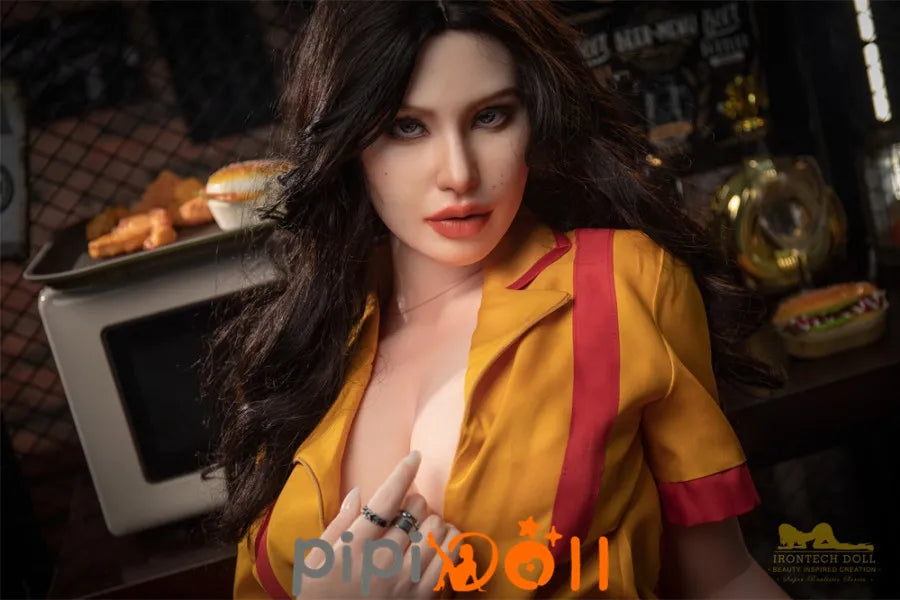 Jolie - 164cm E-Cup Nr.S19 Kopf Anmutige Verführung Silikonpuppe Irontech Doll Irontech Silikon Doll SD671601