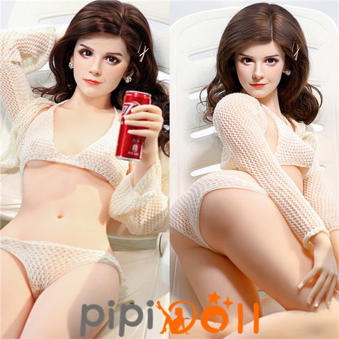 Ylva - Strahlende Klugheit 155cm Kleine Brust A-Cup Nr.S10 Silikonkopf + TPE-Körper Rosretty Doll Sexpüppen