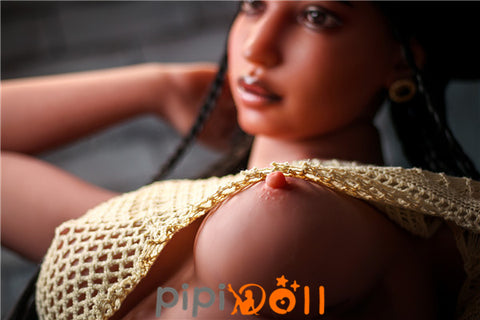 Aisha - Sanfte Geistesgegenwart 166cm Kleiner Brust-C-Cup Nr.S14 Silikonkopf + TPE-Körper Rosretty Doll Sexpüppen