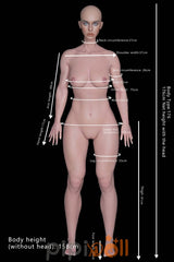 Sofort Lieferbar Willa - Top Fire EU-Lager 176cm+T42 Dark tan Real Doll