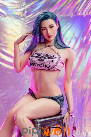 Cara Selbstbewusste Ausstrahlung Silikon Liebespuppe Große Titten GE07 Kopf Fair Hautfarbe C-Cup Zelex Doll