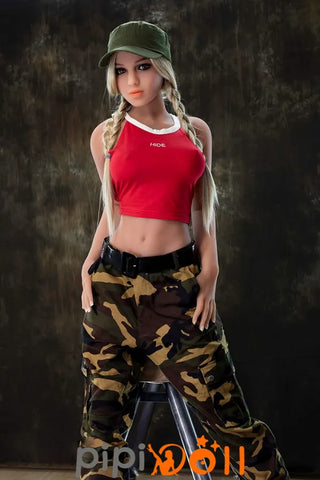 Lina [Sofort lieferbar] Mittlere Brustgröße Nr.108 Kopf blonde Haare schwarze Haare blaue Augen 34kg (100% Nagelneu) Kleine Brust DL Doll