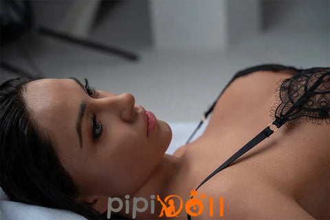 Anja Intelligenz und Bildung Große Brust Nr.G45 Kopf weizenfarbene Haut Silikon Sexpuppe C-Cup Zelex Doll