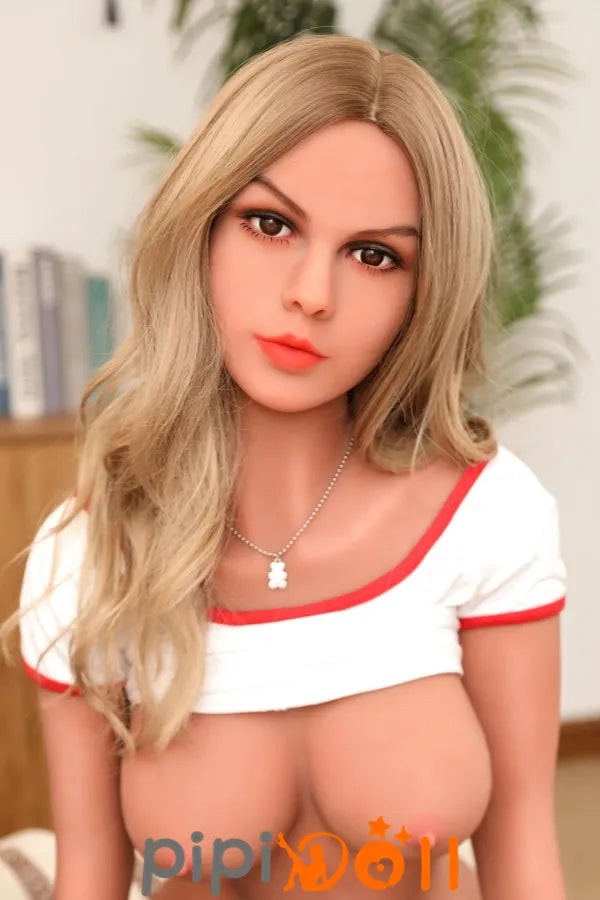 Maria [Sofort lieferbar] Nr.57 Kopf blonde Haare und braune Augen 33kg (100% Nagelneu) Mittlere Brust DL Doll