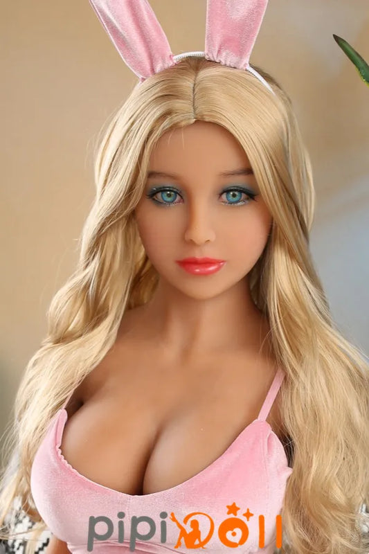 Maja [Sofort lieferbar] Nr.120 Kopf große Brüste blonde Haare blaue Augen 26kg (100% Nagelneu) Große Brüste DL Doll