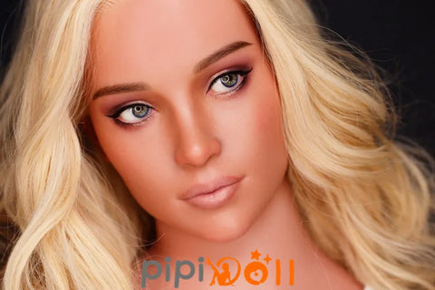 Leoni Perfekte Haut Silikon Liebespuppe Big Tits GE46 Kopf Tan C-Cup Zelex Doll