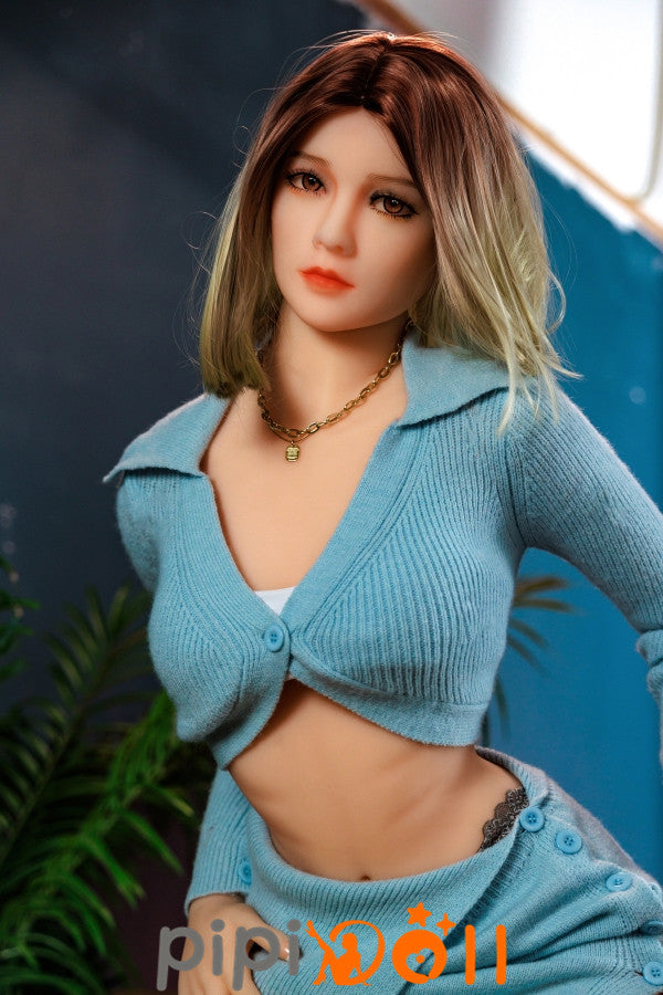 Eva [Sofort lieferbar] Kleine Brustgröße Nr.35 Kopf blonde Haare braune Augen 32kg (100% Nagelneu) Kleine Brust DL Doll