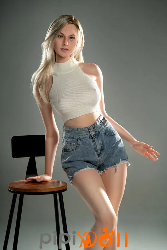 Luana Perfekte Zähne Silikon Liebespuppe GE98_1 Kopf E-Cup Zelex Doll