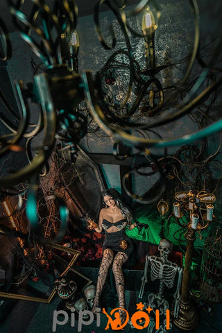 Melia Scharfes Make-up Große Brust Nr.G45 Kopf weizenfarbene Haut Silikon Sexpuppe C-Cup Zelex Doll