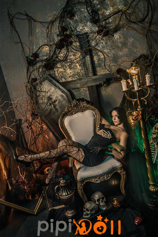 Melia Scharfes Make-up Große Brust Nr.G45 Kopf weizenfarbene Haut Silikon Sexpuppe C-Cup Zelex Doll